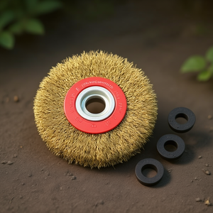 Circular <b>Brush</b> 125x25 Mm Steel Wire Abrasive For Metal Polishing - Product Image 3