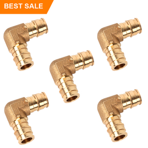 IFAN, venta al por mayor, accesorios de plomería de latón, juego de acoplamientos rectos de codo de 1/2 "y 3/4", accesorios de crimpado de latón PEX, accesorios Pex - Product Image 4