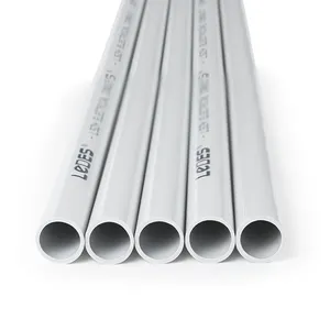 BS standart elektrik PVC rijit boru beyaz renk 20mm PVC boru