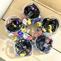 Meilleures ventes : Accessoires pour briquet porte-clés portable, 30 pièces/boîte, incluant cordons de sécurité et étuis de briquet à enrouleur, modèles variés