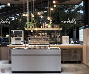 Diseño Interior Moderno para Cafetería con Barras de Bar LED Personalizadas y Muebles de Exhibición Ecológicos para Cafeterías - Product Image 5