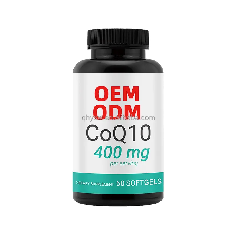 OEM ODM Coenzyme végétalien Q10 Anti Fatigue Améliore la santé cardiaque Antioxydant COQ10 Gélules Compléments alimentaires