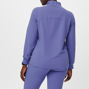 Giacca Medica Personalizzata con Logo, Maniche Lunghe, Vestibilità Classica, Collo Alto, Uniforme <span class=keywords><strong>per</strong></span> Infermieri, Set da Laboratorio <span class=keywords><strong>per</strong></span> Donne - Product Image 3