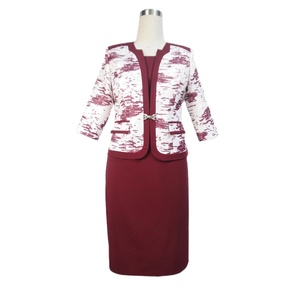 Traje de Negocios Moderno para Mujer, Vestido Formal para Oficina, Escote Profundo en V - Product Image 2