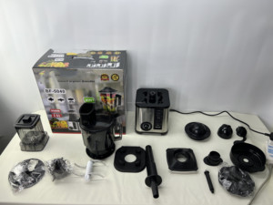 Robot culinaire électrique 8 en 1, 9500 W, <span class=keywords><strong>Crest</strong></span> <span class=keywords><strong>Silver</strong></span>, mélangeur et broyeur commercial robuste, presse-agrumes - Product Image 5