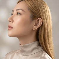Maina Surgical Stainless Steel Pendant Cartilage Earrings Zircon Ear Lip Stud Flat Back Labret Piercing Tragus Earlobe Earring