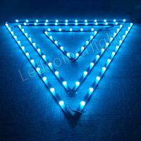 40mm SPI /DMX512 Pixel LED Light Aluminium Diamond Light 3D Led Stage Light IP65 Programmable Christmas RGB Pixel String Light