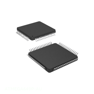 ชิ้นส่วนวงจรอิเล็กทรอนิกส์ ATMEGA649P-AU 64 TQFP แบบฝัง - Product Image 1