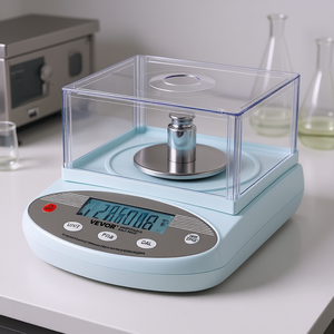 เครื่องชั่งวิเคราะห์ Vevor 500 กรัม x 0.001 กรัม พร้อมกระจกกันลม จอ LCD เครื่องชั่งสำหรับห้องปฏิบัติการ เครื่องมือชั่งน้ำหนักความแม่นยำสูง - Product Image 2