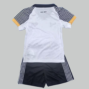 Toptan çocuk futbol kıyafetleri son sürüm 23-24-25-26 özel süblimasyon futbol forması adı baskı üst tarzı - Product Image 2