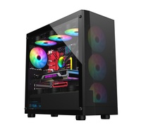 AntarcChill Best Selling Custom Modern Desktop Gamer PC Computer Micro ATX Case Gaming Casing Computer Cases & Towers