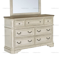 Meubles de chambre à coucher en bois, style provincial français, meubles de chambre à coucher antiques, design moderne européen, blanc lavé, meubles de maison, ensemble de chambre à coucher