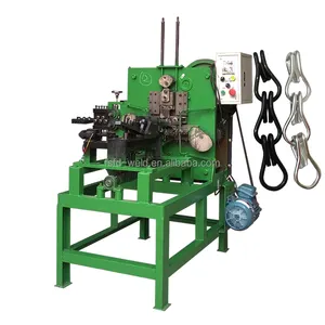 Industrial iron plant basket flowerpot double j hook chain making machine