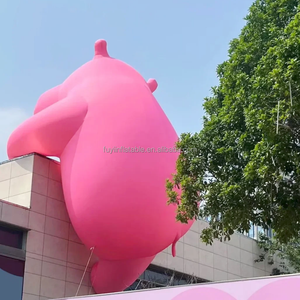 Пользовательские Надувные талисман персонажи наружные украшения событие дисплей Надувной розовый Бегемот огромный - Product Image 5