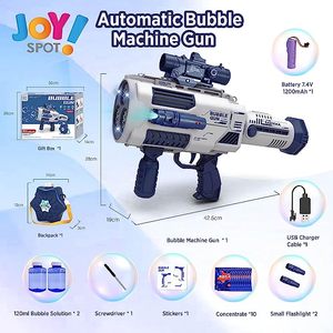 Vente chaude Gatling Électrique <span class=keywords><strong>Bulle</strong></span> Souffleur Led Lumières Et Musique Entièrement Automatique Sac À Dos <span class=keywords><strong>Bulle</strong></span> Pistolet Jouets Pour La Fête D'anniversaire - Product Image 6