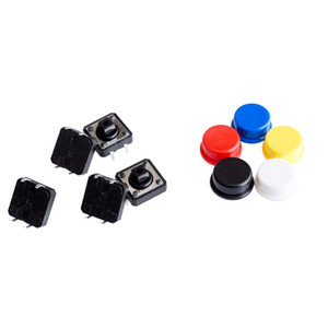 Touch <strong>switch</strong> 12*12*7.3 <strong>button</strong> + color <strong>button</strong> cap 4-pin in-line <strong>switch</strong> touch <strong>button</strong> - Product Image 5