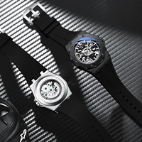 CHENXI 8868 Nouvelle montre mécanique pour homme, très vendue, étanche, bracelet en silicone, lumineuse, entièrement automatique, or rose