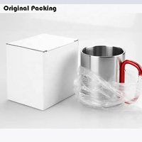Mug à mousqueton en acier inoxydable TY 200 ml 300 ml avec logo personnalisé, poignée à clip mousqueton, pour le camping en plein air, le café, le thé, l'eau potable