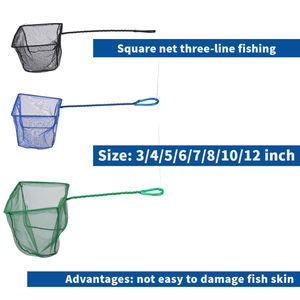 Redes pequeñas de Metal ecológicas de 3/4/5 pulgadas al por mayor, Herramientas de limpieza cuadradas de alta calidad para el hogar, tanque de agua, calidad de captura de peces - Product Image 3
