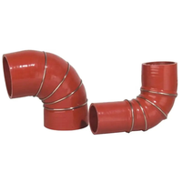 Tuyau en silicone flexible renforcé tressé résistant aux hautes températures pour radiateur de camion