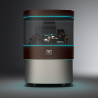 Distributeur automatique de café robotisé d'intérieur, marque Franke, capacité 150-200 tasses de 8 oz, application WeChat