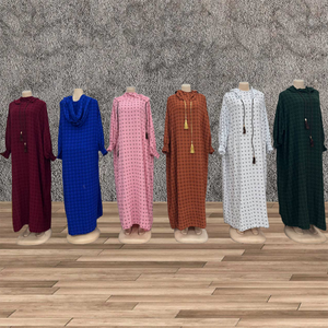 Nuovo Arrivo 2026: Abito Lungo da Donna Elegante con Motivo Geometrico, Vestibilità Ampia, Maniche Lunghe, Casual, Eco-Friendly, Vita Naturale, per Uso Quotidiano - Product Image 5