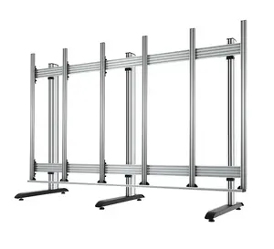 2020 2040 2080 LCD TV Freestanding floor Wall Mount stand custom design aluminum profile for LCD stand & billboard stand