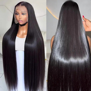 วิกผมตรงแบบ Bone Straight ทำจากผมแท้ 13x4 HD Lace Front ไม่ต้องใช้กาว  ถอนขนมาแล้ว  จัดเรียงเกล็ดผม  วิกผมตรงสำหรับ<span class=keywords><strong>ผู้หญิง</strong></span>ผิวสี  ขายส่ง - Product Image 2