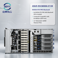 Serveur IA en rack 4U AS US ESC8000A-E13X en gros, jusqu'à 8 GPU RTX PRO 6000 Blackwell PCIe Gen6 pour IA