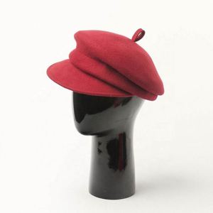 Nouveau Béret en Feutre de Laine Tendance Automne Hiver pour Femme et Fille, Nouvelle Arrivée, Design Personnalisé avec Visière - Product Image 5
