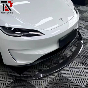 สำหรับ Tesla โมเดล3 Highland 2024 + & ประสิทธิภาพชุดบอดี้คาร์บอนไฟเบอร์: ลิปด้านหน้าและด้านหลังกระจายแสงเงา - Product Image 4