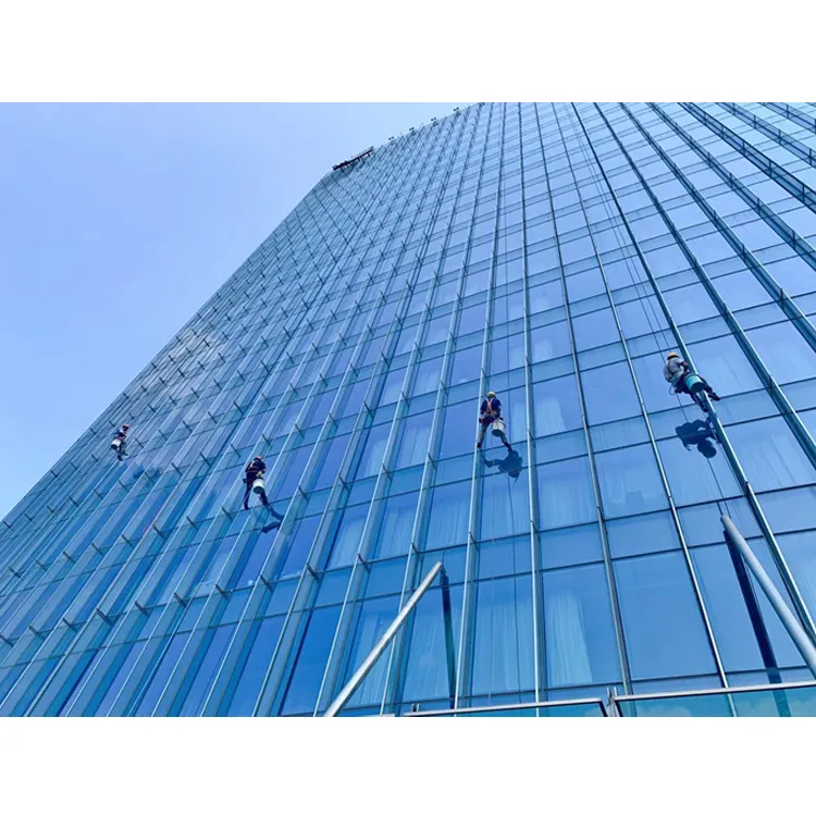 Skyscraper tempered Glass Expose Frame Aluminum Curtain Wall Building Industrial Structure Glass Curtain Wall