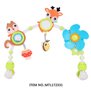 Fabrication OEM bébé jeu <span class=keywords><strong>arche</strong></span> <span class=keywords><strong>poussette</strong></span> jouets berceau accessoire animal bébé <span class=keywords><strong>poussette</strong></span> arc jouets - Product Image 1