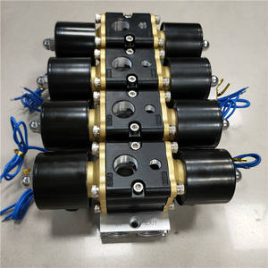 Montage 1/<span class=keywords><strong>2</strong></span> "Fast AirBag System Control Ride Verteiler ventil für Luftfederung VUX-4F mit Punkt anschluss 2W160-4F Block ventil - Product Image 2