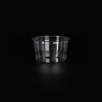 Prix d'usine Jingyu Logo personnalisé 8/12/14/16/24oz Gobelets en plastique PET RPET Conteneurs à emporter Bols à salade et fruits avec couvercle