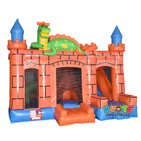 Maison gonflable de saut avec cadre de dragon, château gonflable, bon marché,