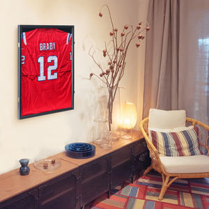 Boîtier en acrylique transparent 98% Protection UV-Verrouillable de luxe personnalisé pour l'affichage du maillot de football Baseball Football <span class=keywords><strong>NBA</strong></span> - Product Image 4