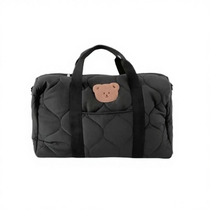 Meilleur sac de voyage matelassé en polyester portable à motif d'ours, sac à langer pour maman, sac fourre-tout pour produits de bébé - Product Image 2