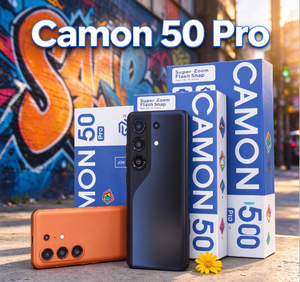 Teléfono Inteligente Camon 50 Pro 5G Versión Global con Desbloqueo Facial, Cámara de 108MP, HD, Carga Rápida de 120Hz, Venta al por Mayor en Francés/Español - Product Image 5