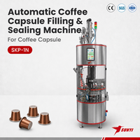 Machine de remplissage et de capsulage rotative à grande vitesse en acier inoxydable pour capsules de café, dosettes de café, poudre de thé au lait – Fabrication économique