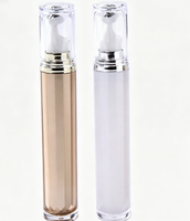 Flacon de crème pour les yeux à bille roulante de 20 ml, type pressoir pour huile essentielle, crème pour les yeux à bille roulante en acrylique pour massage, tube plat creux.