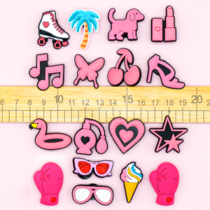Adornos de PVC para Zapatos <span class=keywords><strong>con</strong></span> Diseño de Maquillaje y Belleza Femenina: Lápiz Labial, Perfume, Tacón Alto, Lazo, Rosa, Decoraciones para Zapatos de Verano, para Sandalias y <span class=keywords><strong>Zuecos</strong></span> - Product Image 5