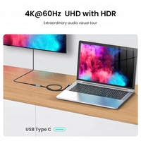 Cable de Extensión USB C Justlink 4K60Hz 90 Grados, 10Gbps PD 100W, Macho a Hembra, Trenzado, para Laptop, MacBook, Juegos