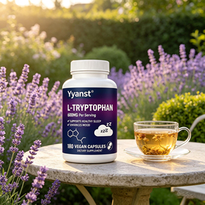 Cápsulas de L-Triptófano 600mg, 180 Unidades, Favorece un Sueño Saludable y la Relajación, Vegano, Sin OMG, Suplemento Dietético OEM - Product Image 3