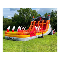 Tobogán Inflable Grande de Alta Calidad para Juegos de Verano al Aire Libre, Tobogán Acuático Inflable para Niños, Tobogán Divertido Inflable para Adultos