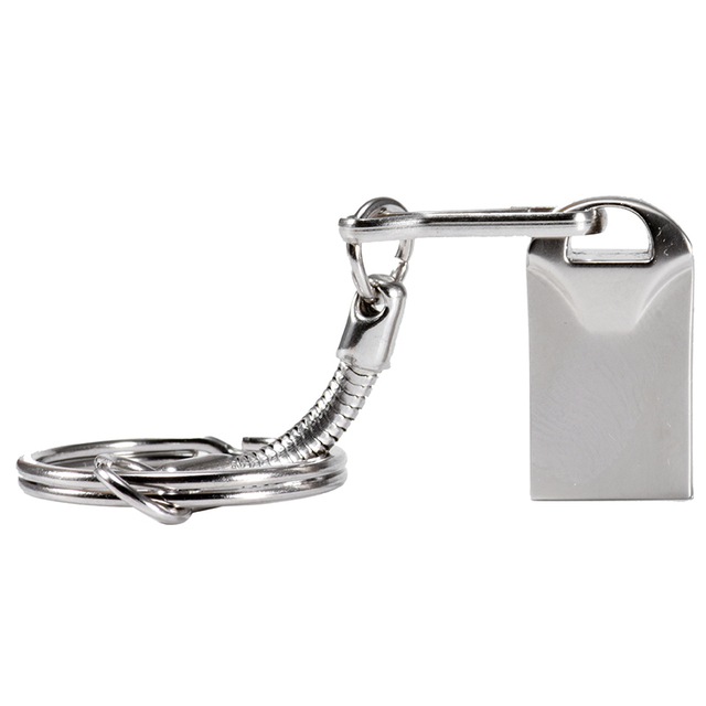 Bulk Cheap Usb 2.0 Metal Key Chain Flash Drive 64gb 32gb 16gb Custom logo Mini Pen Drive U Disk Memory Stick