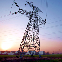Pylône en acier galvanisé à chaud conforme à la norme IEC pour la construction de lignes de transmission de 500 kV