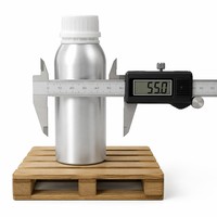Bouteille en aluminium poli miroir de 250 ml avec bouchon blanc, opaque, hermétique, format voyage, pour huiles essentielles et parfums