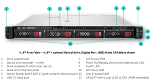 Serveur puissant HPE ProLiant DL360 Gen11 Intel Xeon Gold 6403N 1.9GHz SR932i-p 2*800W DL360 Gen11 1U serveur en rack avec Rail - Product Image 6