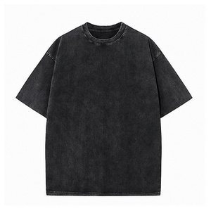 เสื้อยืดคอตตอน 100% ราคาส่งถูก สำหรับผู้ชาย ทรงโอเวอร์ไซส์ ไหล่ตก รับสกรีนลายกราฟิกตามสั่ง - Product Image 3
